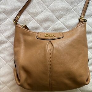 Coach Tan Leather Shoulder Bag